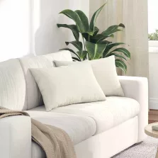   vidaXL Kanapé párnák 2 pcs Krém 60 x 40 cm Bársonyos szövet