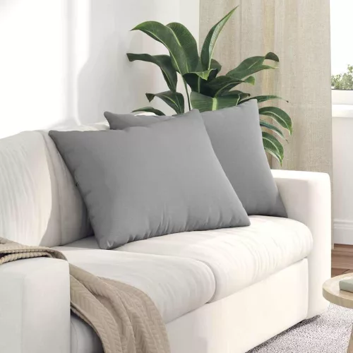 vidaXL Kanapé párnák 2 pcs Szürke 70 x 50 cm szövet