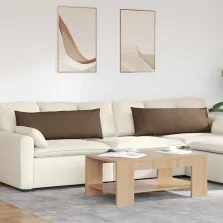 vidaXL Kanapé párnák 2 pcs Barna 120 x 40 cm szövet