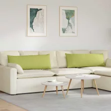   vidaXL Kanapé párnák 2 pcs Világos zöld 120 x 40 cm szövet