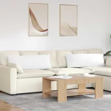 vidaXL Kanapé párnák 2 pcs Fehér 120 x 40 cm szövet