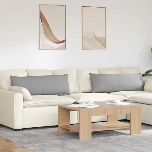 vidaXL Kanapé párnák 2 pcs Szürke 120 x 40 cm szövet