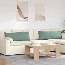   vidaXL Kanapé párnák 2 pcs Tengeri Zöld 120 x 40 cm Bársonyos szövet