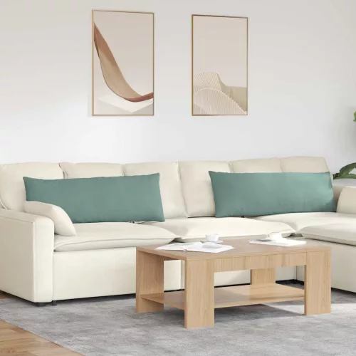 vidaXL Kanapé párnák 2 pcs Tengeri Zöld 120 x 40 cm Bársonyos szövet