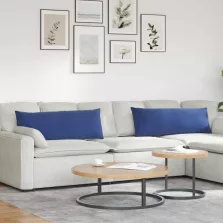   vidaXL Kanapé párnák 2 pcs Rendőrségi kék 120 x 40 cm Bársonyos szövet