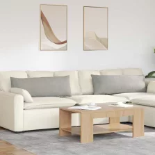   vidaXL Kanapé párnák 2 pcs Világosszürke 120 x 40 cm szövet