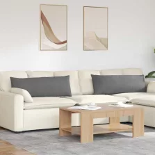   vidaXL Kanapé párnák 2 pcs Sötétszürke 120 x 40 cm szövet
