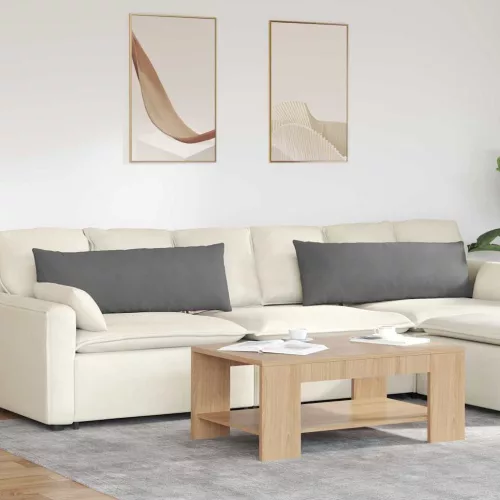 vidaXL Kanapé párnák 2 pcs Sötétszürke 120 x 40 cm szövet