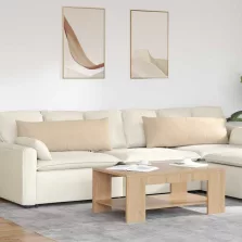 vidaXL Kanapé párnák 2 pcs Krém 120 x 40 cm szövet