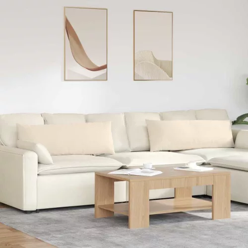 vidaXL Kanapé párnák 2 pcs Bézs 120 x 40 cm szövet