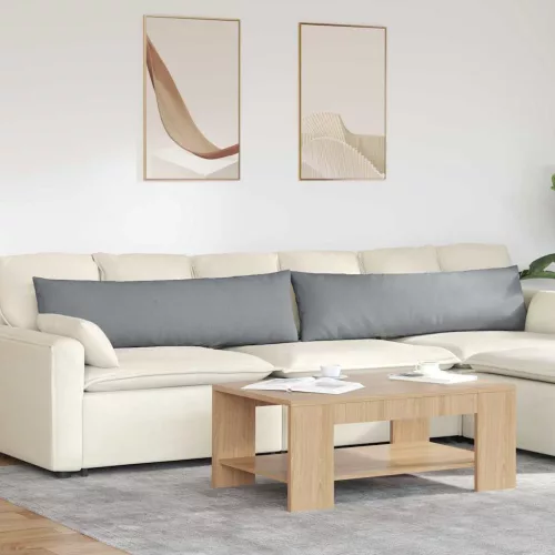 vidaXL Kanapé párnák 2 pcs Világosszürke 145 x 40 cm szövet