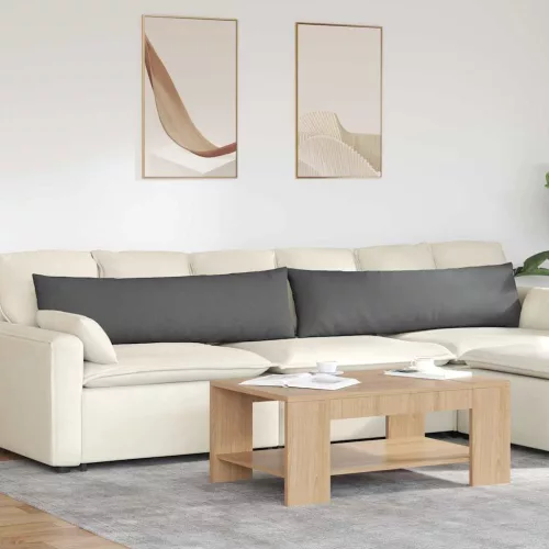 vidaXL Kanapé párnák 2 pcs Sötétszürke 145 x 40 cm szövet