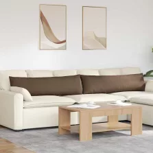 vidaXL Kanapé párnák 2 pcs Barna 145 x 40 cm szövet