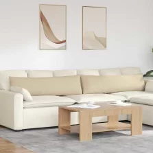 vidaXL Kanapé párnák 2 pcs Krém 145 x 40 cm szövet
