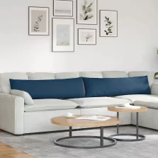 vidaXL Kanapé párnák 2 pcs Kék 145 x 40 cm szövet