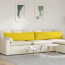   vidaXL Kanapé párnák 2 pcs Világos sárga 145 x 40 cm szövet