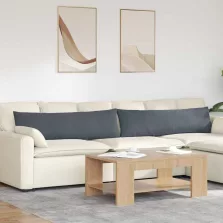   vidaXL Kanapé párnák 2 pcs Sötétszürke 145 x 40 cm Bársonyos szövet