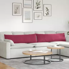   vidaXL Kanapé párnák 2 pcs Bordó 145 x 40 cm Bársonyos szövet