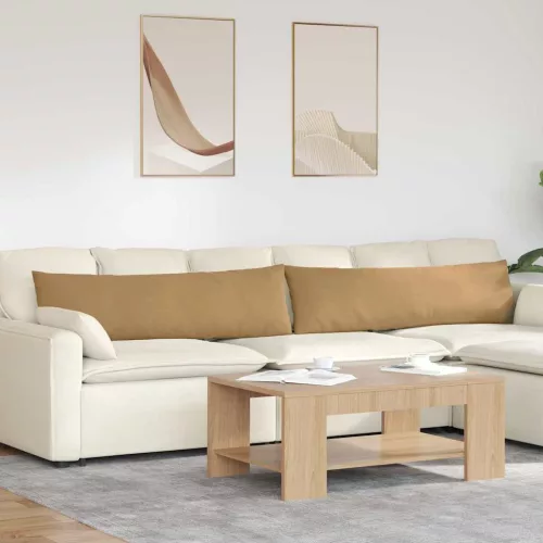 vidaXL Kanapé párnák 2 pcs Barna 145 x 40 cm Bársonyos szövet