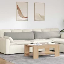   vidaXL Kanapé párnák 2 pcs Világosszürke 145 x 40 cm szövet