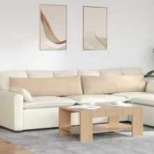 vidaXL Kanapé párnák 2 pcs Krém 145 x 40 cm szövet