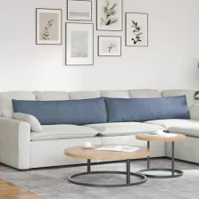   vidaXL Kanapé párnák 2 pcs Kék 145 x 40 cm Bársonyos szövet