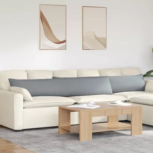 vidaXL Kanapé párnák 2 pcs Világosszürke 200 x 40 cm szövet
