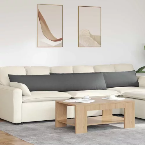 vidaXL Kanapé párnák 2 pcs Sötétszürke 200 x 40 cm szövet