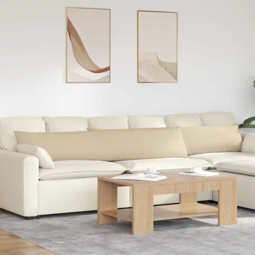 vidaXL Kanapé párnák 2 pcs Krém 200 x 40 cm szövet