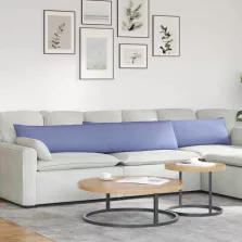 vidaXL Kanapé párnák 2 pcs Kék 200 x 40 cm szövet