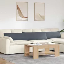   vidaXL Kanapé párnák 2 pcs Sötétszürke 200 x 40 cm Bársonyos szövet