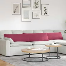   vidaXL Kanapé párnák 2 pcs Bordó 200 x 40 cm Bársonyos szövet
