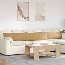   vidaXL Kanapé párnák 2 pcs Barna 200 x 40 cm Bársonyos szövet