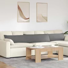   vidaXL Kanapé párnák 2 pcs Sötétszürke 200 x 40 cm szövet