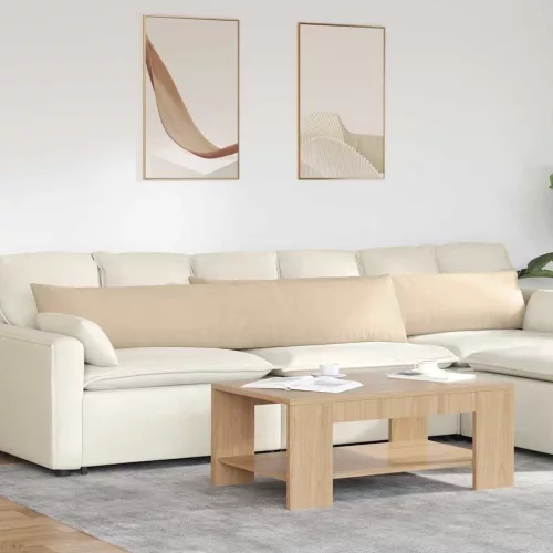 vidaXL Kanapé párnák 2 pcs Krém 200 x 40 cm szövet