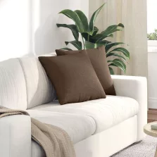 vidaXL Kanapé párnák 2 pcs Barna 45 x 45 cm szövet