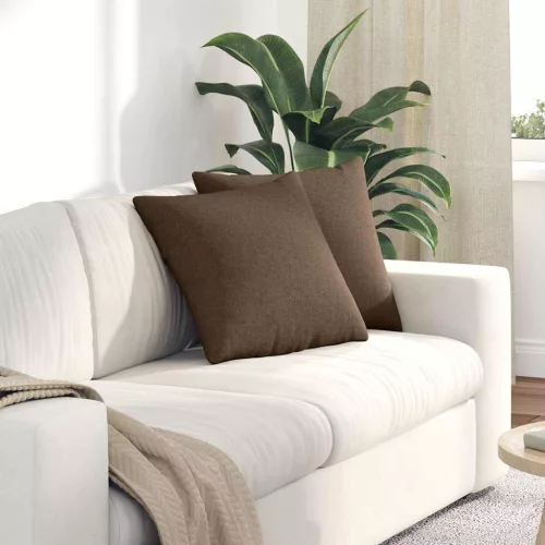 vidaXL Kanapé párnák 2 pcs Barna 45 x 45 cm szövet