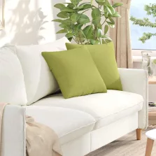   vidaXL Kanapé párnák 2 pcs Világos zöld 45 x 45 cm szövet