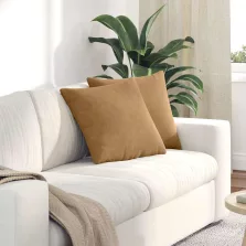   vidaXL Kanapé párnák 2 pcs Barna 45 x 45 cm Bársonyos szövet