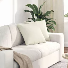   vidaXL Kanapé párnák 2 pcs Krém 45 x 45 cm Bársonyos szövet