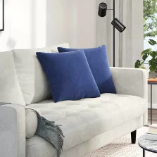   vidaXL Kanapé párnák 2 pcs Rendőrségi kék 45 x 45 cm Bársonyos szövet