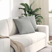   vidaXL Kanapé párnák 2 pcs Világosszürke 45 x 45 cm szövet