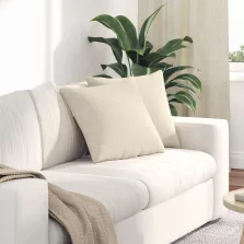 vidaXL Kanapé párnák 2 pcs Bézs 45 x 45 cm szövet