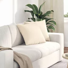   vidaXL Kanapé párnák 2 pcs Krém 45 x 45 cm Bársonyos szövet