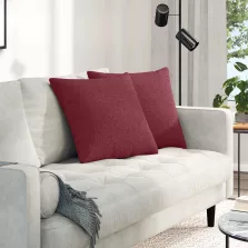 vidaXL Kanapé párnák 2 pcs Bordó 50 x 50 cm szövet