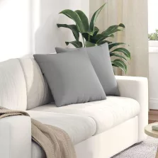 vidaXL Kanapé párnák 2 pcs Szürke 50 x 50 cm szövet