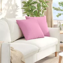 vidaXL Kanapé párnák 2 pcs Rózsaszín 50 x 50 cm szövet