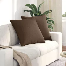 vidaXL Kanapé párnák 2 pcs Barna 60 x 60 cm szövet