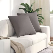 vidaXL Kanapé párnák 2 pcs Tópszínű 60 x 60 cm szövet