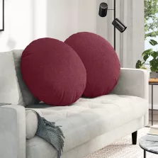 vidaXL Ülőpárnák 2 pcs Bordó Ø80 x 29 cm szövet